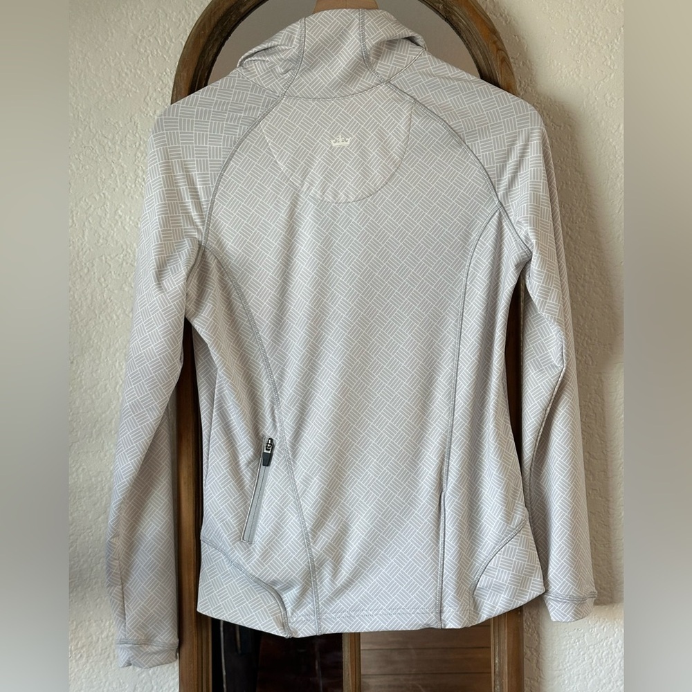 Peter Millar Wicking Full Zip Performance Jacket UPF 50+ Gray Size Small - Picture 2 of 9